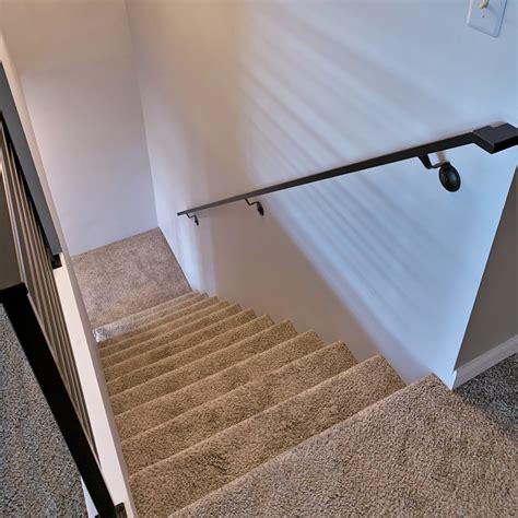 Wall Mounted Rectangular Metal Handrail Great Lakes Metal Fabrication