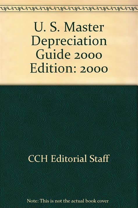 U S Master Depreciation Guide 2000 Cch Editorial Staff