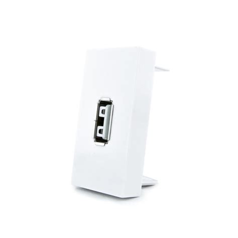 Розетка USB (вставка) БЕЛАЯ