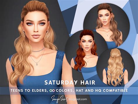 Install Sonyasims Saturday Hair The Sims 4 Mods Curseforge