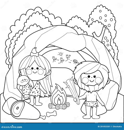 Coloring Pages Cave