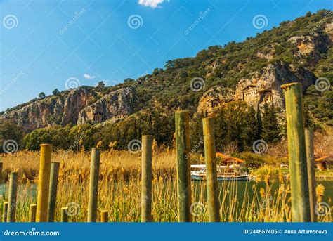 Dalyan Turkey Rock Cut Temple Tombs Of The Ancient City Kaunos In