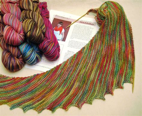 Hitchhiker Shawl Hitchhiker Knitting Pattern Free Web The Hitchhiker Pattern Was Designed By