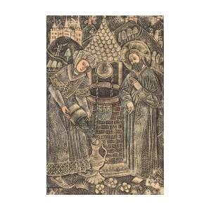 Christ And The Woman Of Samaria Drawing By German Th Century Pixels