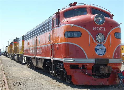 Southern Pacific Railroad No 6051 Streamlined Diesel Electric Locomotive