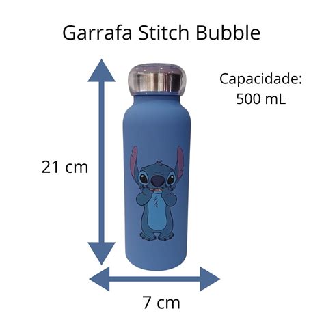 Garrafa Stitch Bubble Melancia Presentes