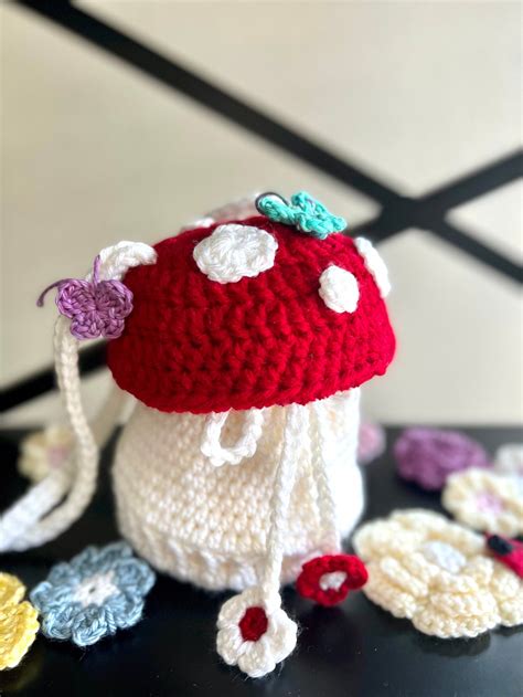 PATTERN ONLY Crochet Mushroom Bag Etsy