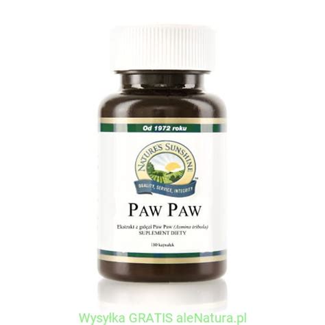 Nsp Paw Paw Ekstrakt Z Gałęzi Paw Paw Natures Sunshine 180 Kapsułek