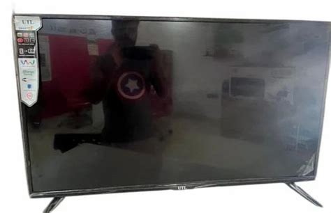 Black UTL Smart LED TV Metallic Gray Finish Screen Size 43 Inch At