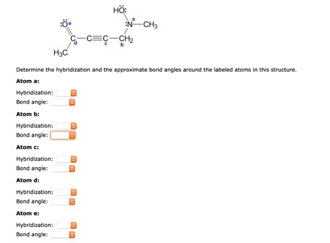 SOLVED: HO: N -CH3 CH2 b Determine the hybridization and the ...