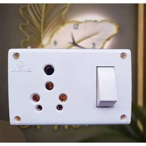 16A White Modular Switch Socket Combination PVC At 150 In Bengaluru