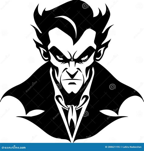 Count Dracula Vector Illustration Vampire Lord Of The Night Stock