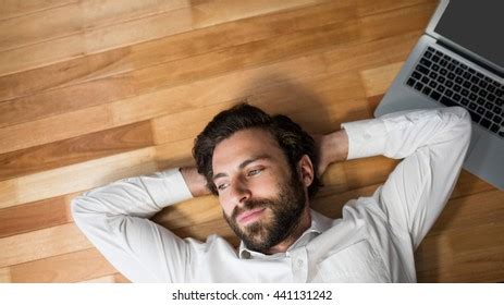 Indian Man Lying On Floor Home Stock Photo Shutterstock