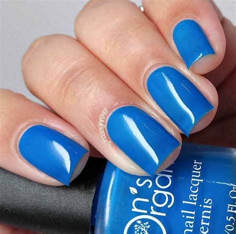 Matte Neon Blue Nail Polish Glow In The Dark Vegan Neon Etsy