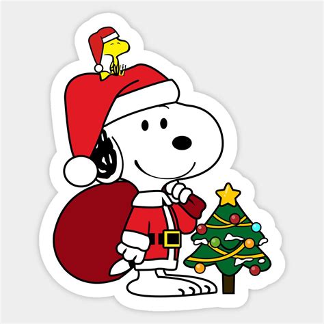 Celebrate Christmas With Snoopy Sticker