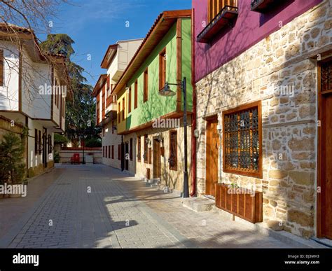 Houses, old town, Antalya, Turkey Stock Photo - Alamy