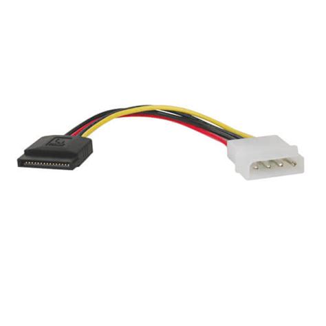 15 Pin SATA Female To 4 Pin Male Power Cable 6 In Eaton