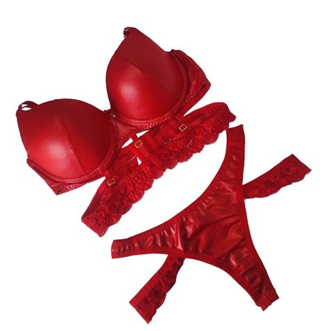 Conjunto lingerie sensual calcinha e sutiã bojo Shopee Brasil