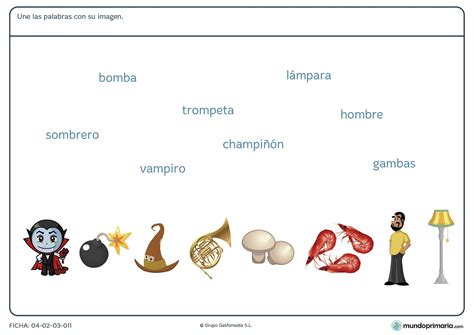 Ejercicios Para Relacionar Palabras Con Imagenes Fichas Vocabulario Y