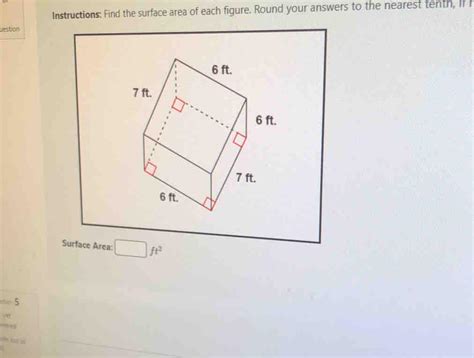 Instructions Find The Surface Area Of Each Figure Round Your Answers