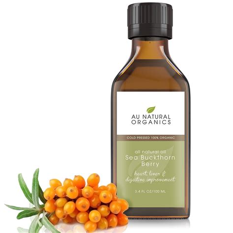 Sea Buckthorn Berry Oil 3 4oz 100ml Au Natural Organics