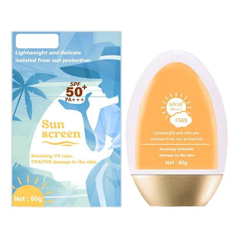 Whitening Sunscreen Facial Cream Spf 50 Refreshing Suncream Lotion