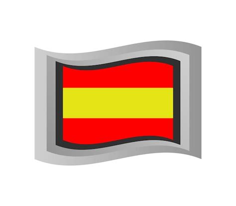 Bandera de españa Vector Premium