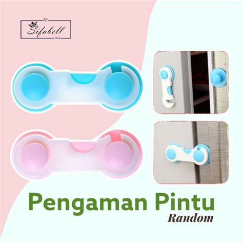 Jual Pengaman Pintu Laci Lemari Pengait Penahan Kulkas Pengunci