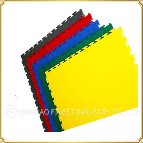 China Manufacture Waterproof Interlock Pvc Flooring Tile Pvc