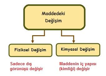 8 Sınıf Fiziksel ve Kimyasal Değişimler Konu Anlatımı fenbilim net