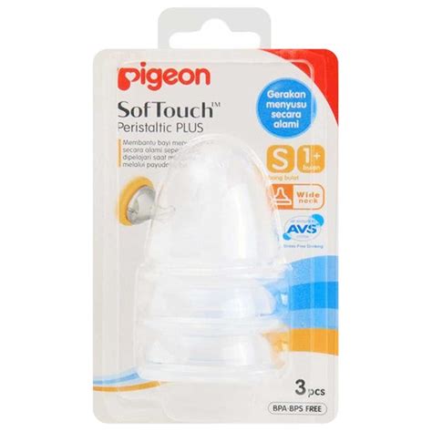 Jual Pigeon Peristaltic Plus Wide Neck Nipple Blister 3pcs S Botol