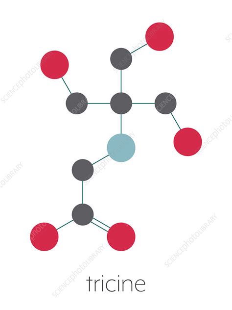 Tricine Buffering Agent Molecule Illustration Stock Image F