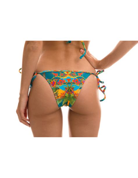 Bbs X Rio De Sol Colorful Printed Brazilian Bikini Bottom Bottom