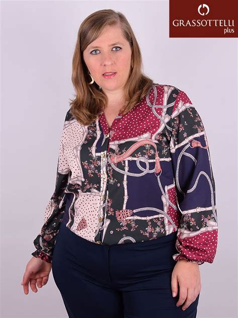 Camisa Manga Longa Four Way Estampada Plus Size Jucy Tamanhos