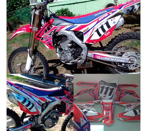 Kit De Adhesivos Honda CRF 2013 17 RACING Adhesivosembarrados