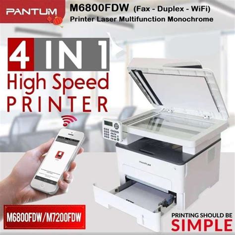 Jual Pantum M Fdw Printer Aio Laser Mono Multifunction M Duplex