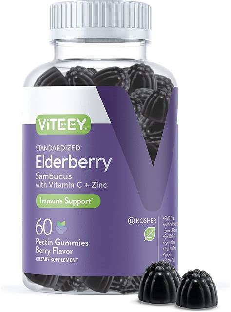 Elderberry Gummies With Vitamin C Zinc Viteey