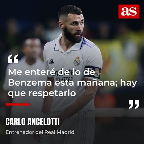 Diario As On Twitter Ancelotti Se Enter De La Salida De Karim Hoy