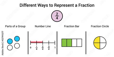 Different Ways To Represent A Fraction In Mathematics Parts Of Group