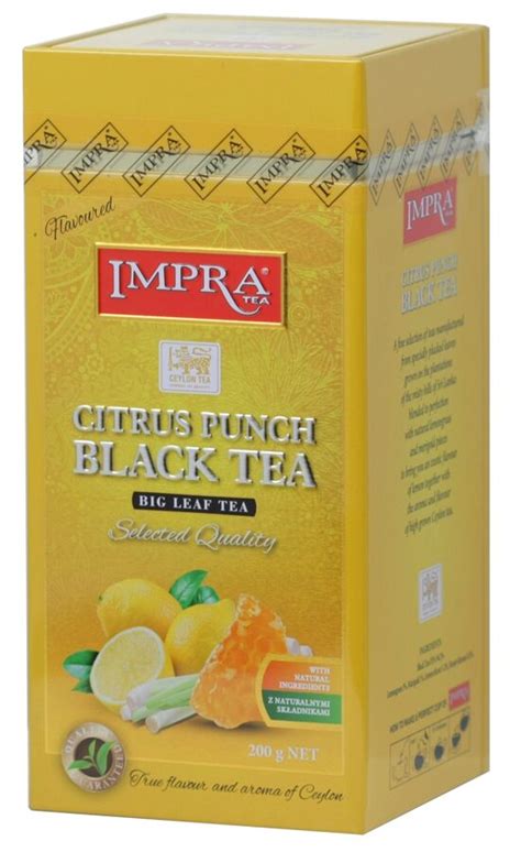 Impra Citrus Punch Black Tea Flavoured Beram Lielo Lapu Meln T Ja Ar