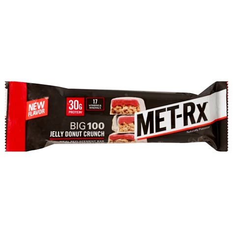 Met Rx 30g Protein Meal Replacement Bar Jelly Donut Crunch Shop Granola And Snack Bars At H E B