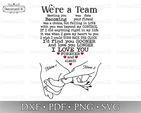 Were A Team Couple Svg Png Digital Download Husband And Etsy Uk