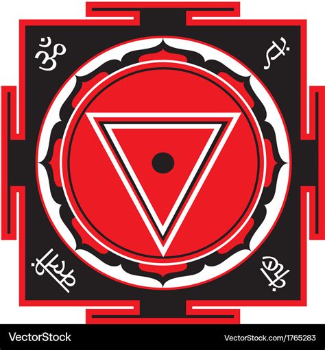 Kali Yantra Royalty Free Vector Image Vectorstock