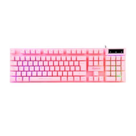 Combo Gaming Marvo Cm370 4 En 1 Ambidiestro Rosa — Netpc