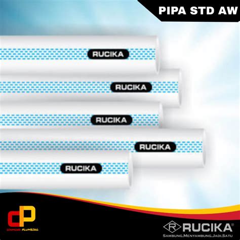 Jual Pipa Pvc Rucika Inch Tipe Aw Putih Std Pralon Aw Panjang