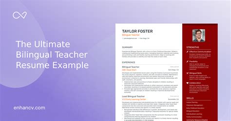 5 Bilingual Teacher Resume Examples And Guide For 2023