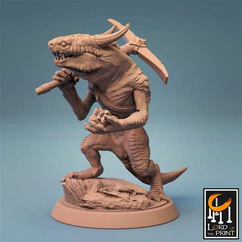 Kobold Miner Lord Of The Print Miniature Dungeons And Dragons Pathfinder