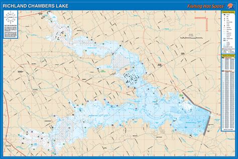 Map Of Richland Chambers Lake Printable Maps Online