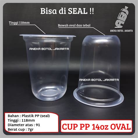 Jual Cup Plastik Pp Oz Oval Gelas Plastik Pp Oval Oz Shopee