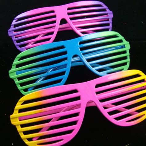 Cool Multi Color Shutter Shades Novelty Glasses Shutter Shades Novelty Glasses Multi Color